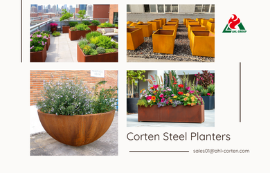 Corten Steel Outdoor Planter